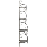 SAFAVIEH Outdoor Cielo 60" 4-Tier Corner Shelf - 13" W x 13" D x 60" H - 13Wx13Dx60H