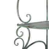 SAFAVIEH Outdoor Cielo 60" 4-Tier Corner Shelf - 13" W x 13" D x 60" H - 13Wx13Dx60H
