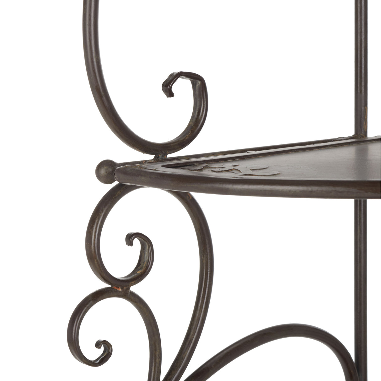 SAFAVIEH Outdoor Cielo 60" 4-Tier Corner Shelf - 13" W x 13" D x 60" H - 13Wx13Dx60H