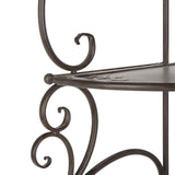 SAFAVIEH Outdoor Cielo 60" 4-Tier Corner Shelf - 13" W x 13" D x 60" H - 13Wx13Dx60H