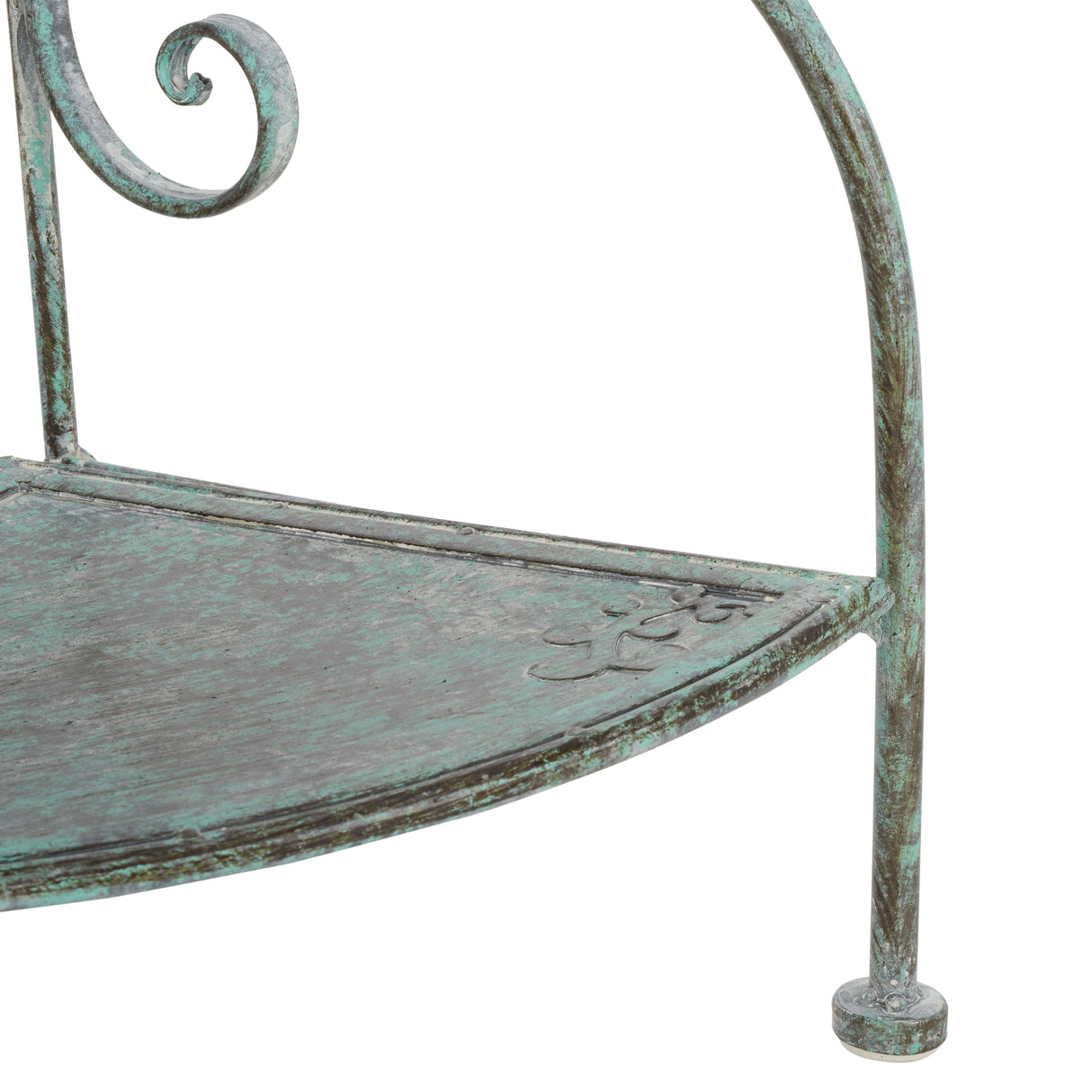 SAFAVIEH Outdoor Cielo 60" 4-Tier Corner Shelf - 13" W x 13" D x 60" H - 13Wx13Dx60H