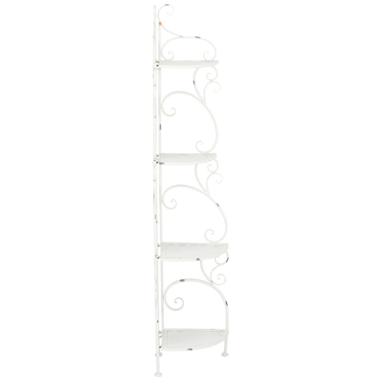 SAFAVIEH Outdoor Cielo 60" 4-Tier Corner Shelf - 13" W x 13" D x 60" H - 13Wx13Dx60H