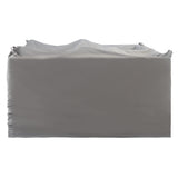 SAFAVIEH Outdoor Laila 4-Piece Set Grey Cover - 53.5" W x 57.5" L x 32.7" H - 54Wx58Dx33H