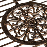 SAFAVIEH Outdoor Nyasia Victorian Scroll Iron 4-Piece Patio Set - 45W x 39D x 22H