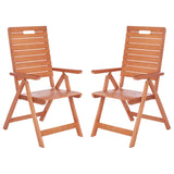 SAFAVIEH Outdoor Ottolien Folding Chair (Set of 2) - 29W x 42D x 22H