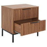 SAFAVIEH Raita 2-Drawer Nightstand Bedside Accent Table