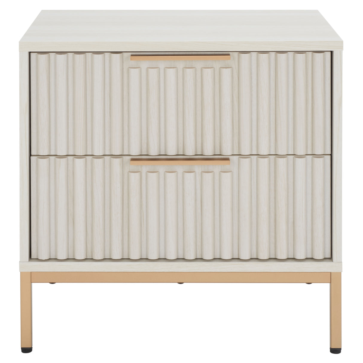 SAFAVIEH Raita 2-Drawer Nightstand Bedside Accent Table