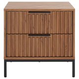 SAFAVIEH Raita 2-Drawer Nightstand Bedside Accent Table