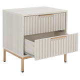 SAFAVIEH Raita 2-Drawer Nightstand Bedside Accent Table