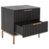 SAFAVIEH Raita 2-Drawer Nightstand Bedside Accent Table