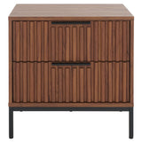 SAFAVIEH Raita 2-Drawer Nightstand Bedside Accent Table