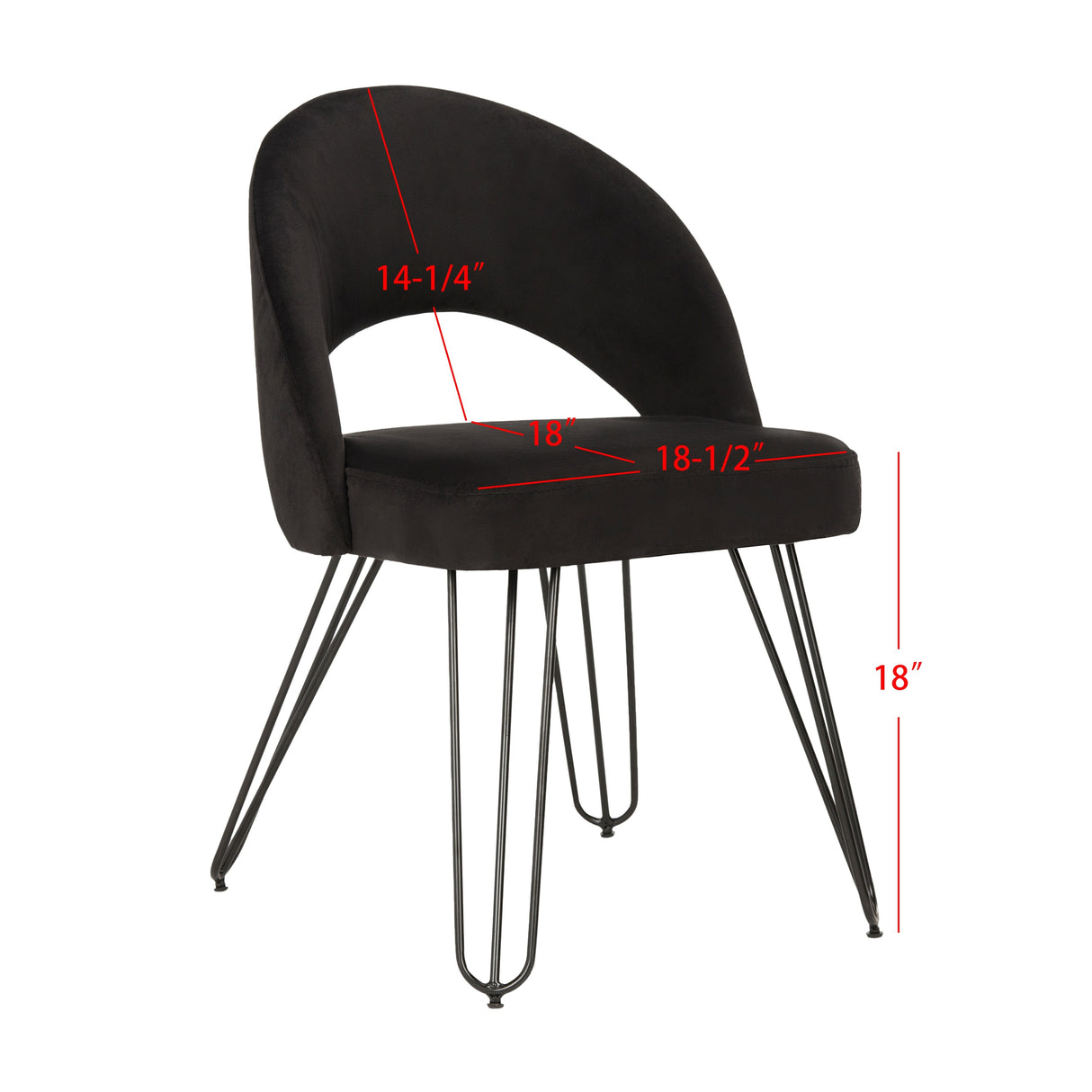 SAFAVIEH Ronna Velvet Retro Navy Side Chair (Set of 2) - 21Wx24Dx32H