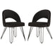 SAFAVIEH Ronna Velvet Retro Navy Side Chair (Set of 2) - 21Wx24Dx32H