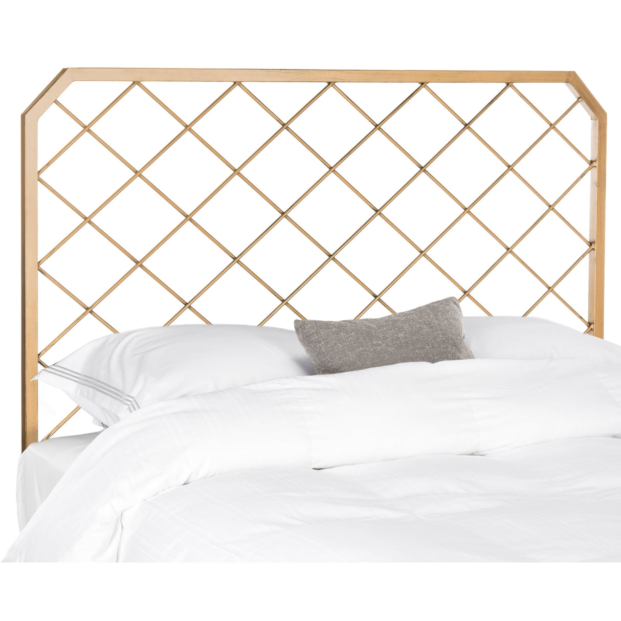 SAFAVIEH Ruthanne Gold Metal Mesh Headboard