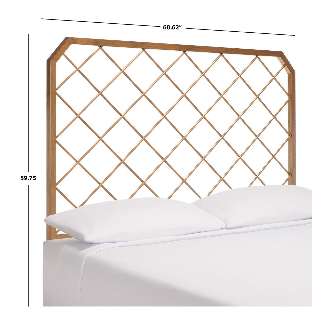 SAFAVIEH Ruthanne Gold Metal Mesh Headboard