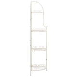 SAFAVIEH Shyla Victorian Wrought Iron 4-Tier Outdoor Corner Shelf - 14 In. W x 14 In. D x 60 In. H - 14Wx14Dx60H