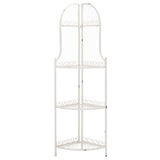 SAFAVIEH Shyla Victorian Wrought Iron 4-Tier Outdoor Corner Shelf - 14 In. W x 14 In. D x 60 In. H - 14Wx14Dx60H