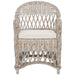 SAFAVIEH Spyrini Natural Rattan Club Chair - 25.5" x 26.5" x 35.5" - 26Wx27Dx36H