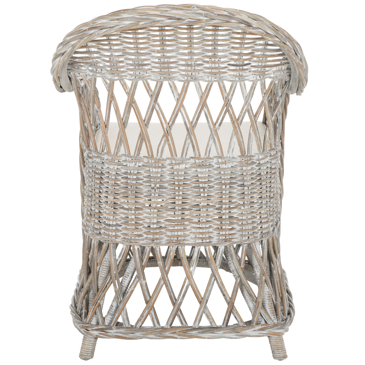 SAFAVIEH Spyrini Natural Rattan Club Chair - 25.5" x 26.5" x 35.5" - 26Wx27Dx36H