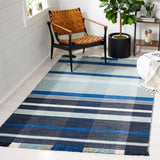 SAFAVIEH Striped Kilim Irsila Wool Fringe Rug