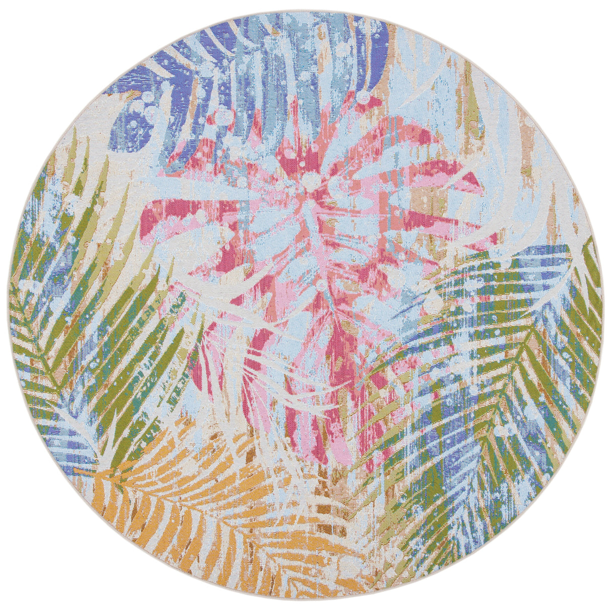 SAFAVIEH Summer Elya Tropical Indoor/ Outdoor Waterproof Rug