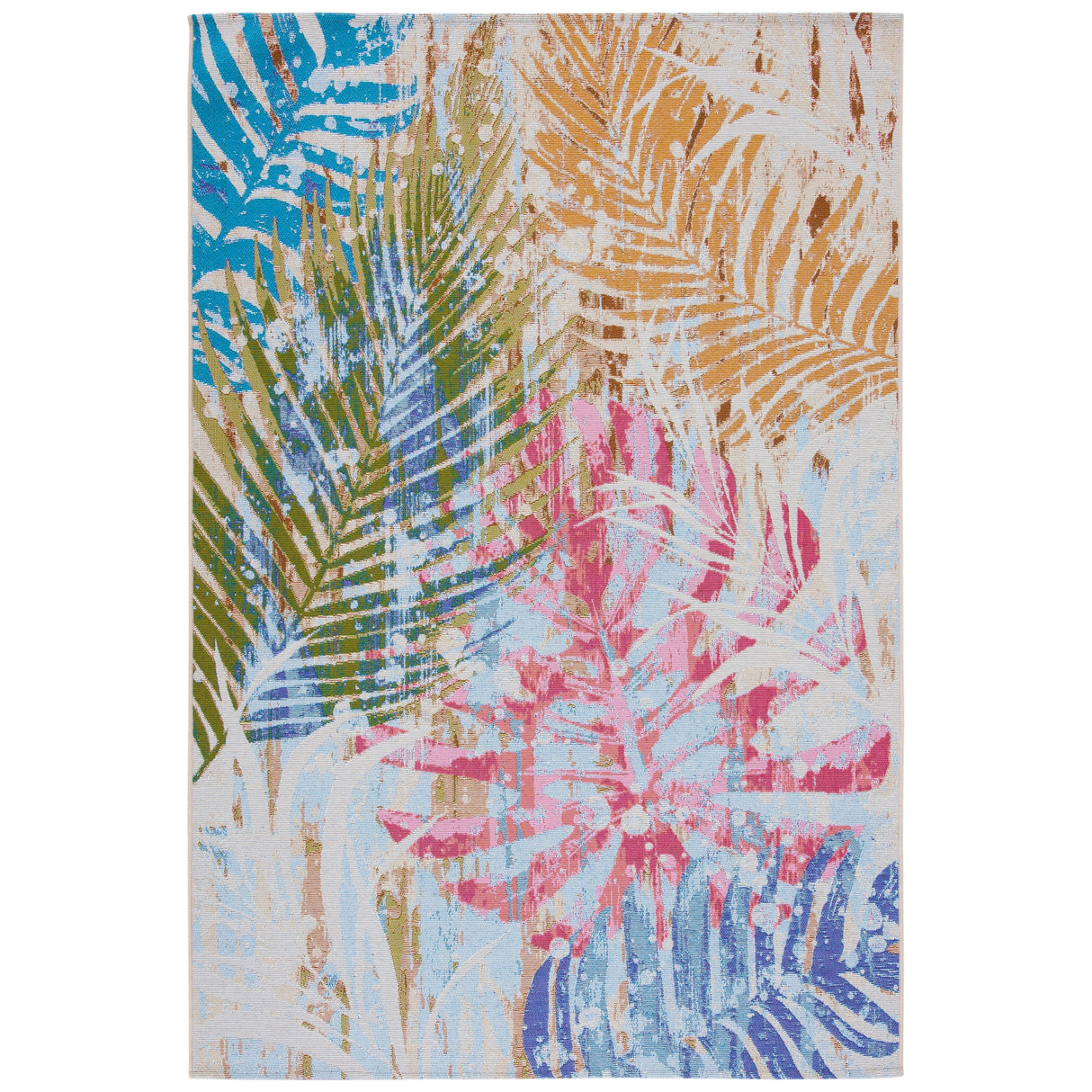 SAFAVIEH Summer Elya Tropical Indoor/ Outdoor Waterproof Rug