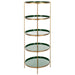 SAFAVIEH Syble Round 5-Tier Etagere - 20" x 20" x 53" - 20Wx20Dx53H