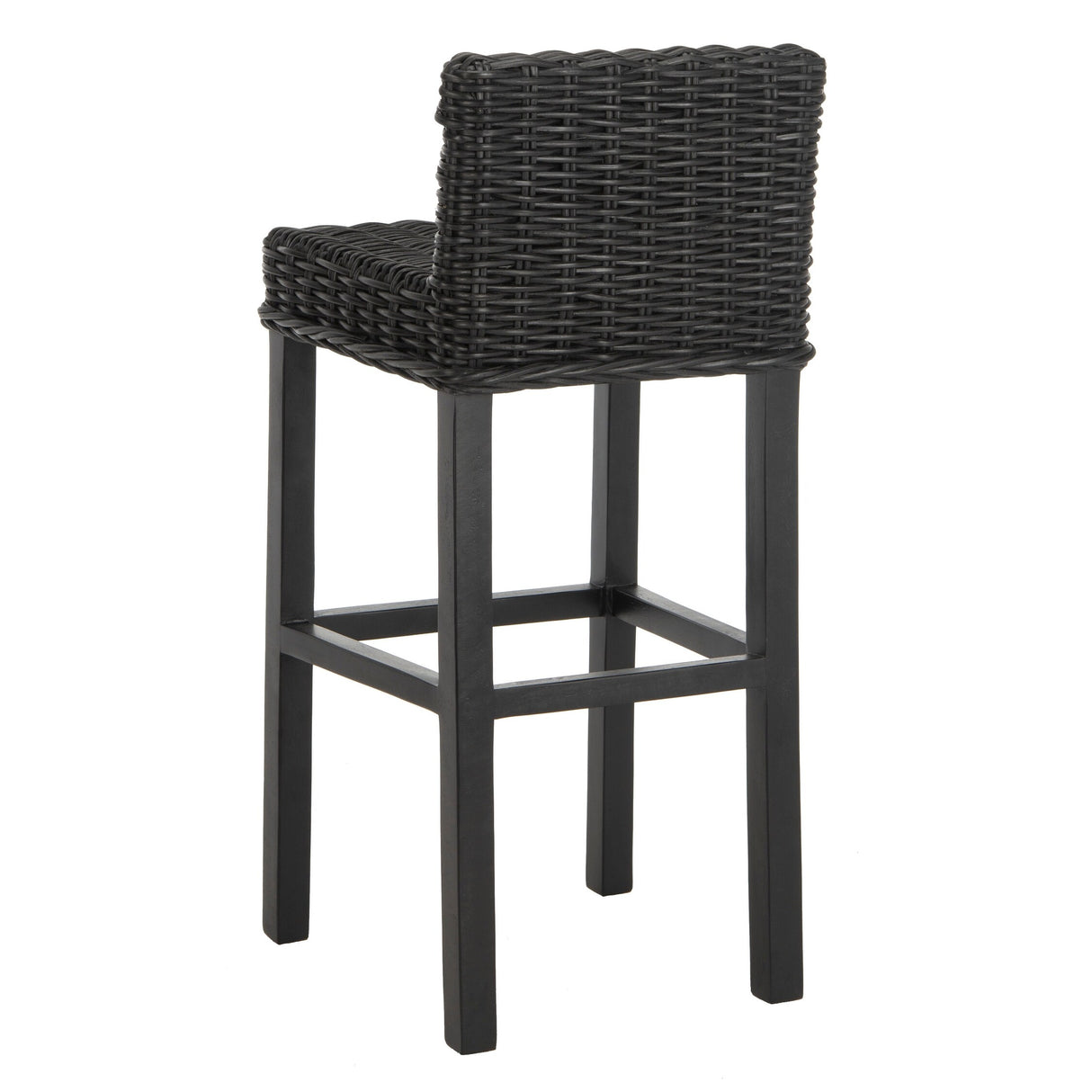 SAFAVIEH Tana -30 Inch Thomas Indoor Wicker Brown Bar Stool - 17.7" x 17.7" x 37.4" - 18Wx18Dx37H