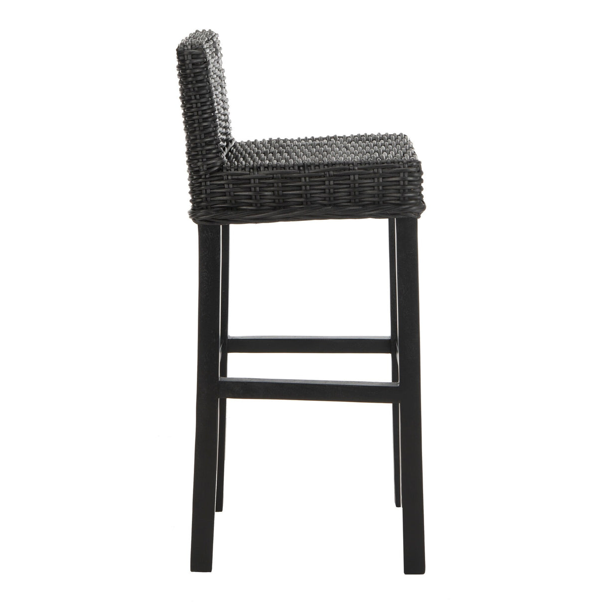 SAFAVIEH Tana -30 Inch Thomas Indoor Wicker Brown Bar Stool - 17.7" x 17.7" x 37.4" - 18Wx18Dx37H