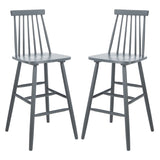 SAFAVIEH Texie 30-In. Spindle Farmhouse Bar Stool (Set of 2) - 19.3" x 20.9" x 44.2" - 19Wx21Dx45H