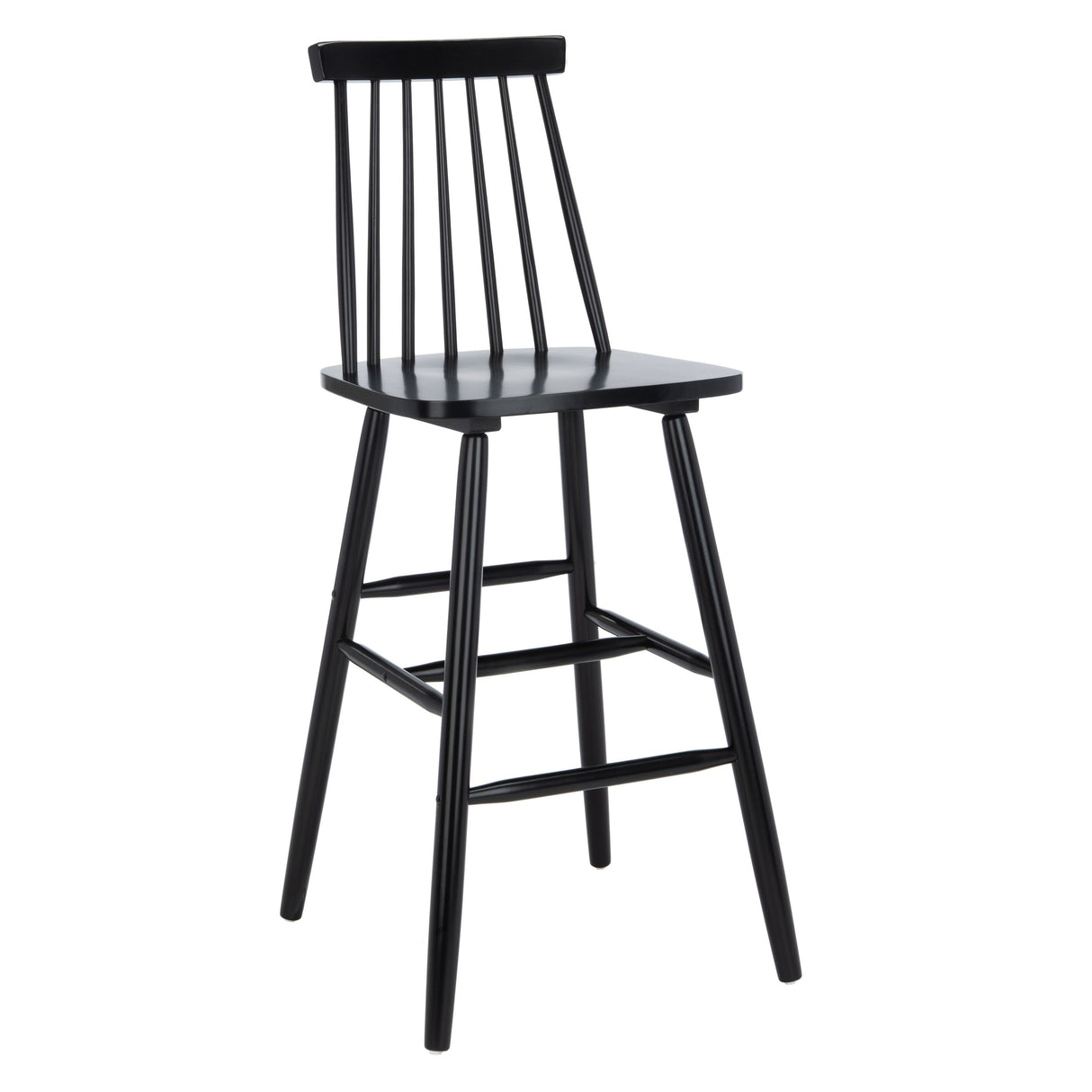 SAFAVIEH Texie 30-In. Spindle Farmhouse Bar Stool (Set of 2) - 19.3" x 20.9" x 44.2" - 19Wx21Dx45H
