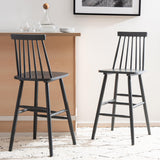 SAFAVIEH Texie 30-In. Spindle Farmhouse Bar Stool (Set of 2) - 19.3" x 20.9" x 44.2" - 19Wx21Dx45H