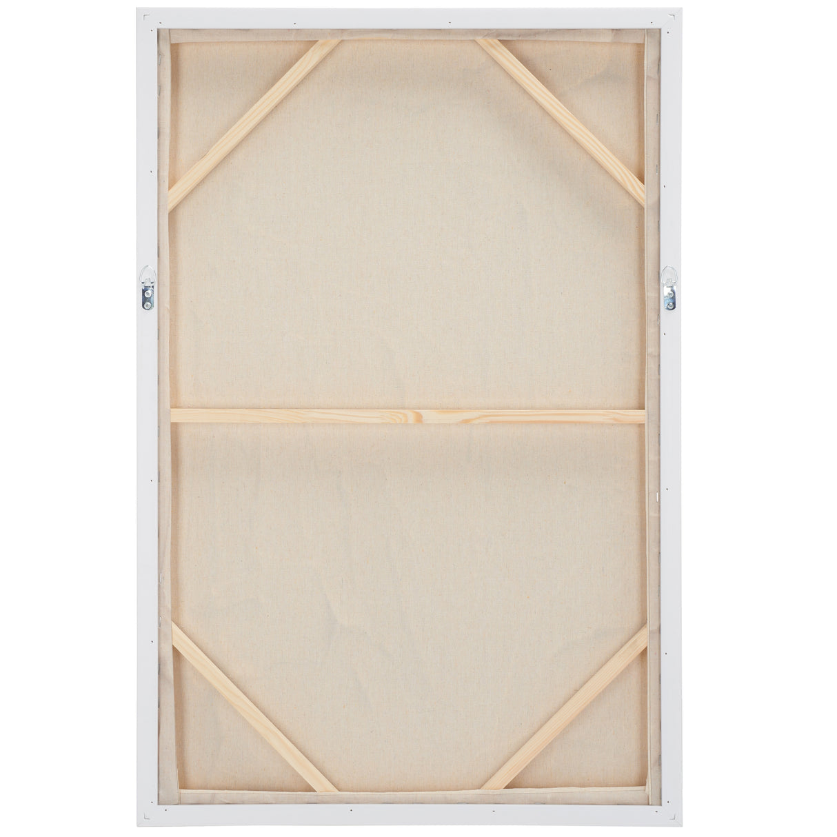 SAFAVIEH Tinca The Minimalist Hand Painting, 24 x 36, Framed Wall Art - White