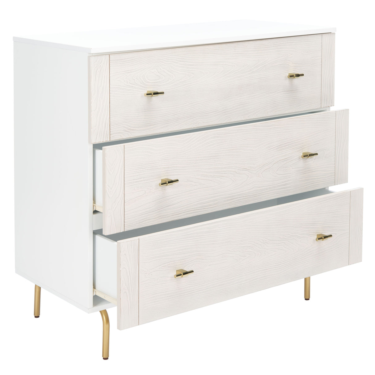 SAFAVIEH Titta 3-Drawer Storage Bedroom Dresser