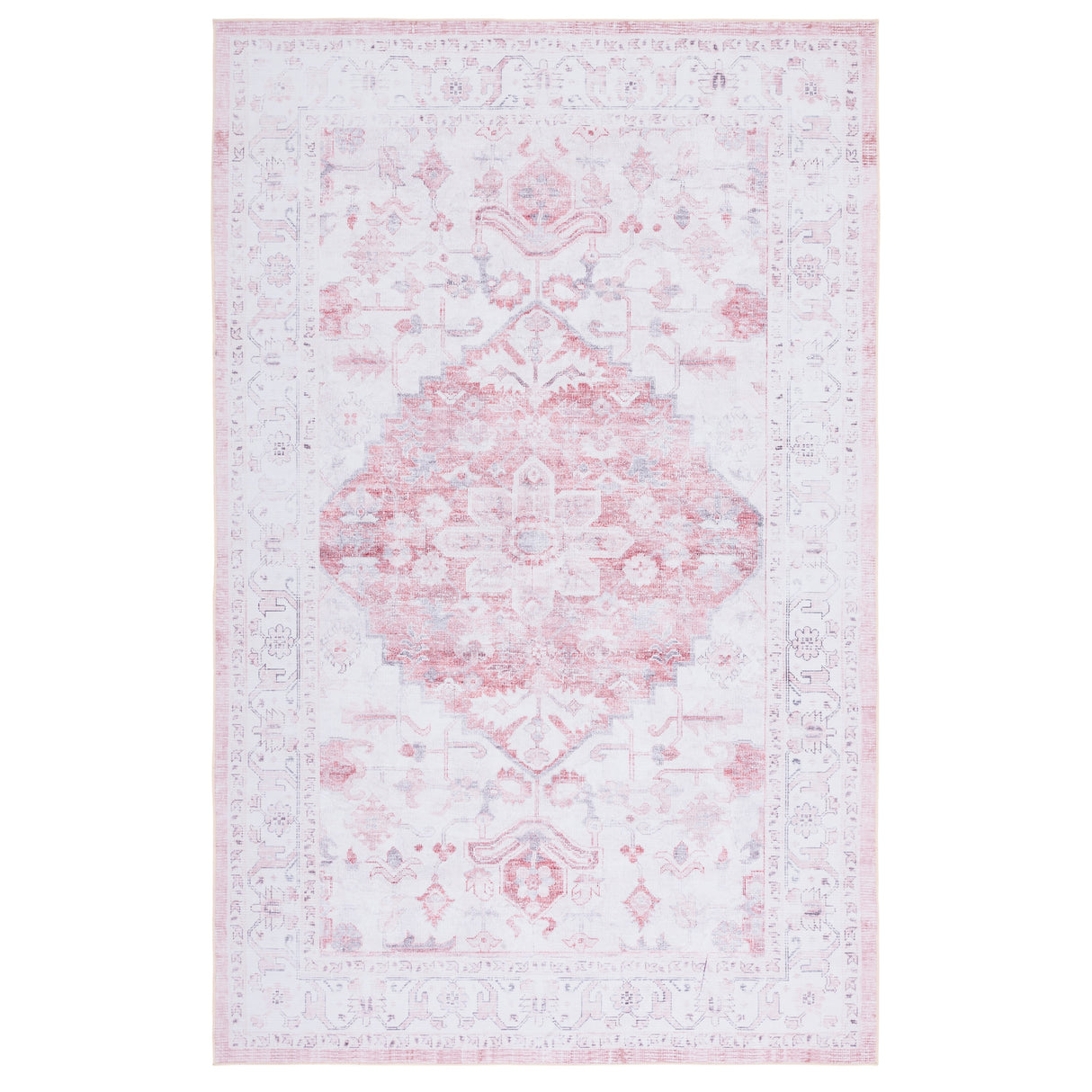 SAFAVIEH Tucson Machine Washable Slip Resistant Eloise Traditional Rug
