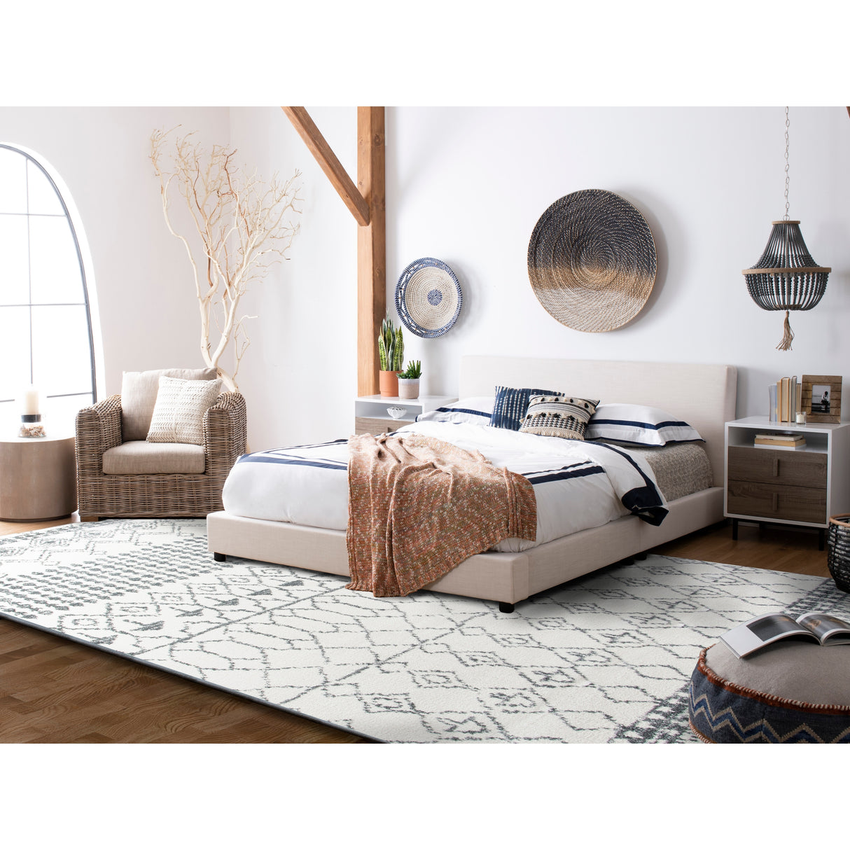 SAFAVIEH Tulum Ethelyn Rustic Moroccan Boho Tribal Rug