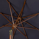 SAFAVIEH Zlatana 9 Ft Wooden Outdoor Umbrella