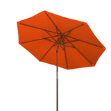 SAFAVIEH Zlatana 9 Ft Wooden Outdoor Umbrella