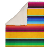 SALTILLO YELLOW Reversible Sherpa Throw By Kavka Designs