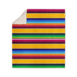 SALTILLO YELLOW Reversible Sherpa Throw By Kavka Designs