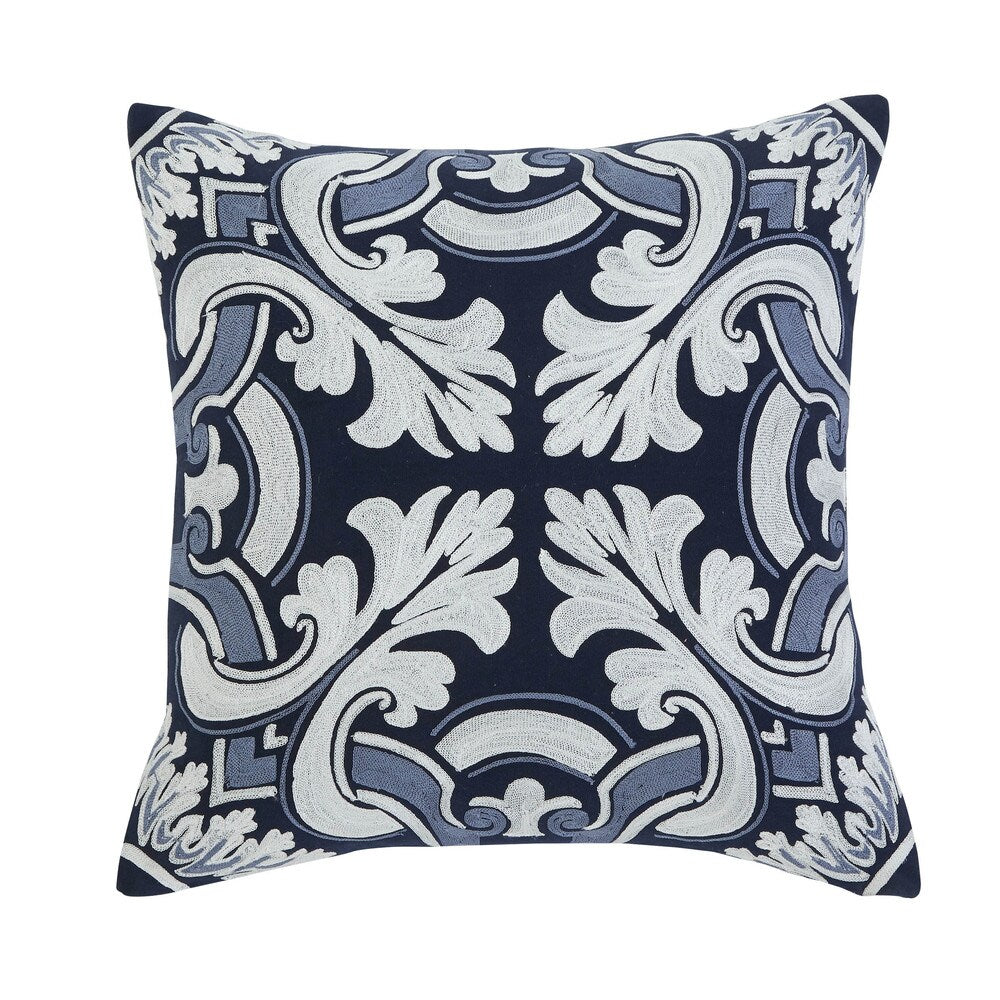 SB Signature Design by Ashley Medallion Navy Throw Pillow