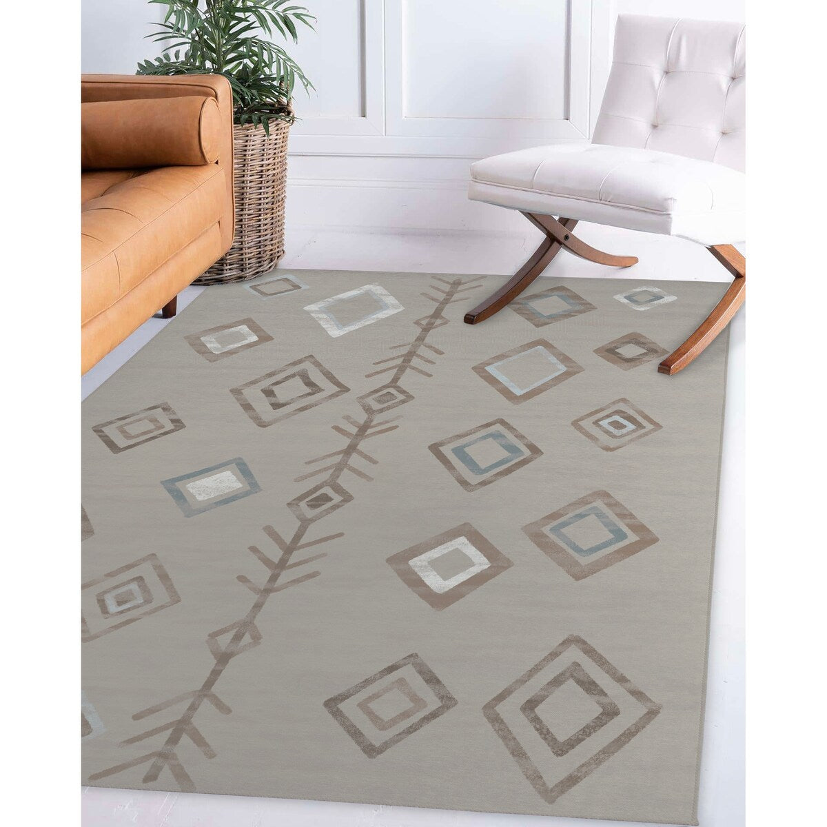 SCATTERED GEMS SEPIA Area Rug By Kavka Designs