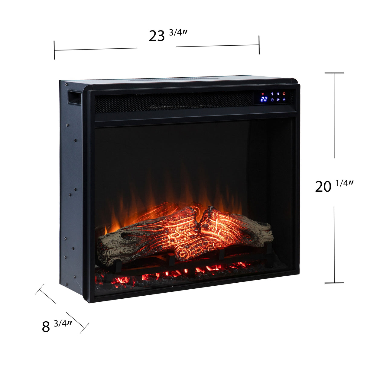 SEI Furniture 23" Touch Screen Electric Firebox Insert w/ Remote Control