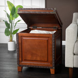 SEI Furniture Ailsa Nailhead Trunk Side Table