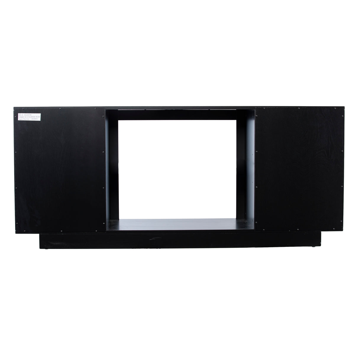 SEI Furniture Delauro Color Changing Electric Fireplace Media TV Stand with Storage