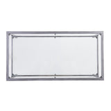 SEI Furniture Glenn Silver Metal Open Shelf Coffee Table