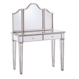 SEI Furniture Kalla Mirrored Vanity Set w/ Storage (Set of 2)
