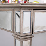 SEI Furniture Kalla Mirrored Vanity Set w/ Storage (Set of 2)