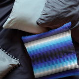 SERAPE STRIPES BLUE Floor Pillow By Kavka Designs