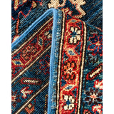One of a Kind Hand Knotted Traditional Tribal Traditional Area Rug - 10' 0" X 7' 11"